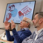 El alcal de Valencia, Joan Ribó, y el edil de Comercio, Carlos Galiana, esta mañana