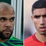 Achraf Hakimi y Dani Alves