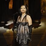 Rihanna performs during the 95th annual Academy Awards ceremony at the Dolby Theatre in Hollywood, Los Angeles, California, USA, 12 March 2023. The Oscars are presented for outstanding individual or collective efforts in filmmaking in 24 categories.