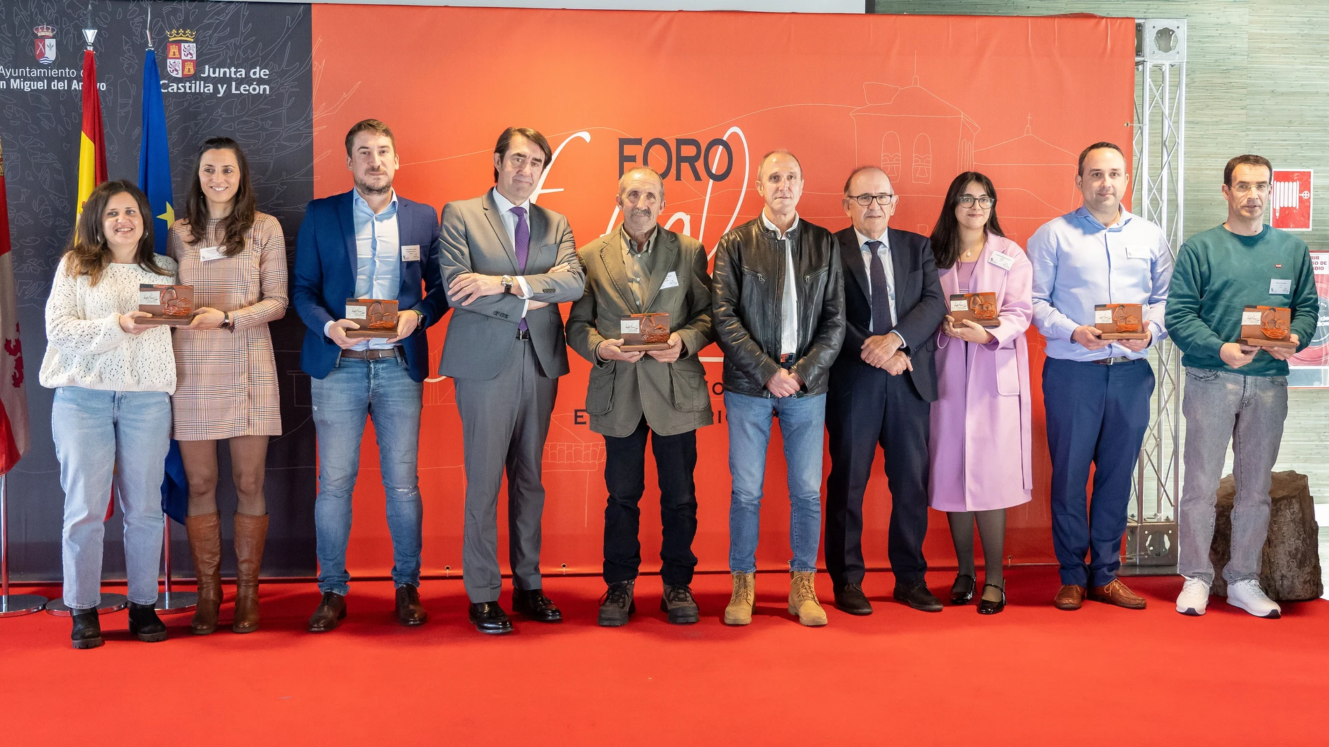 Suárez-Quiñones durante la entrega de premios Fuentes Claras