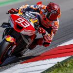 Marc Márquez, en una de las tandas del test de Portimao