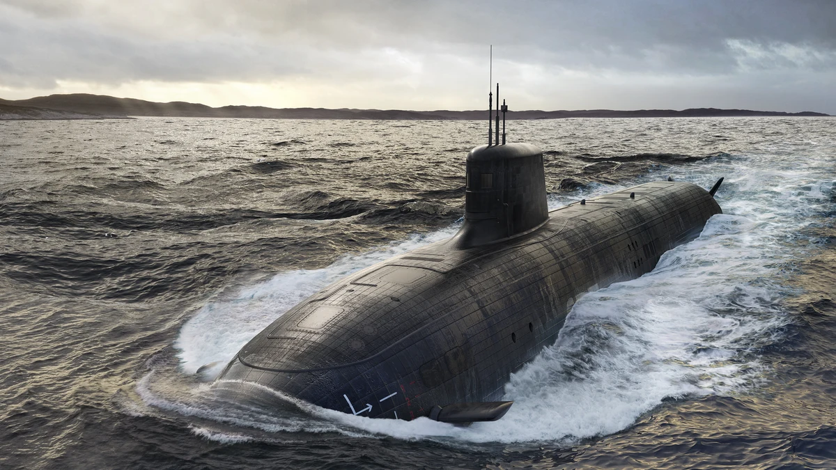 Imagen de archivo de un submarino nuclear