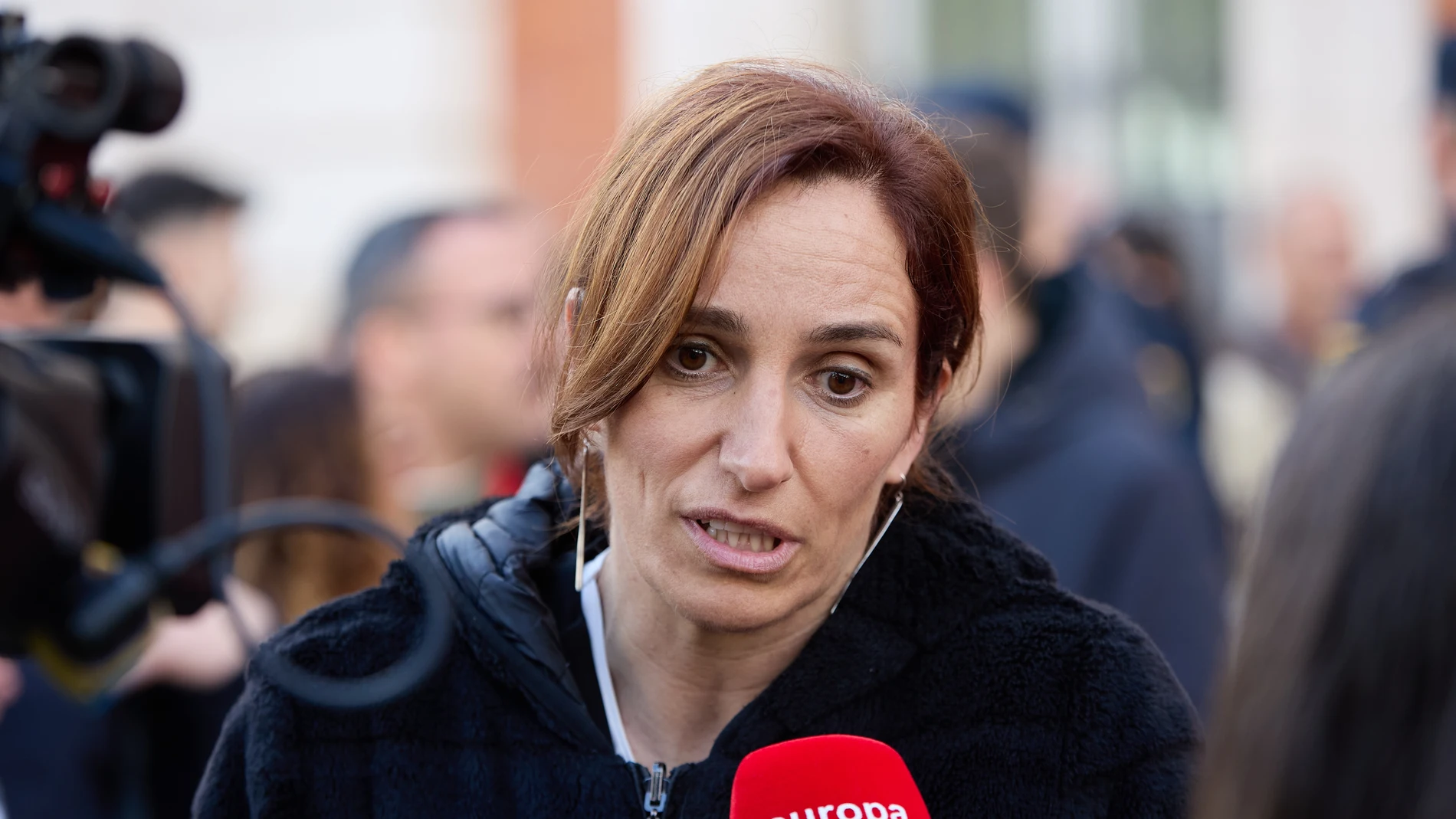 MADRID.-Mónica García cree que el PP llega "medio siglo tarde" al feminismo y critica la ausencia de Ayuso en el acto de Sol