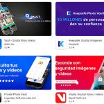 Apps de bóveda en Google Play Store. 
