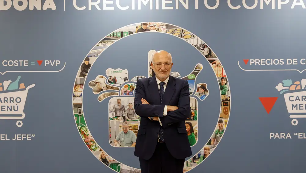 El presidente de Mercadona, Juan Roig, presentó ayer los resultados de la compañía