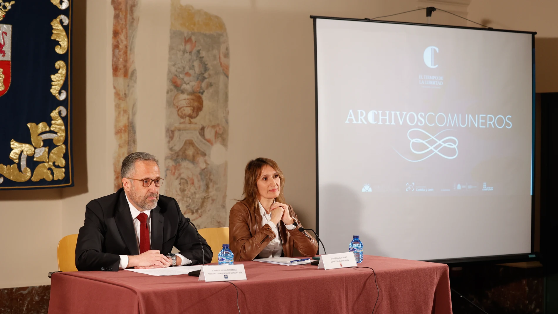 El presidente Carlos Pollán y la consejera Rocío Lucas presentan "Archivos Comuneros"