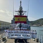 MURCIA.-El patrullero 'Infanta Elena' finaliza su actividad en la Armada tras casi 43 años de servicio