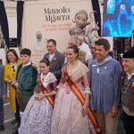 El alcalde Martínez Almeida junto al presidente del PPCV, Carlos Mazón, y la secretaria general, María José Catalá