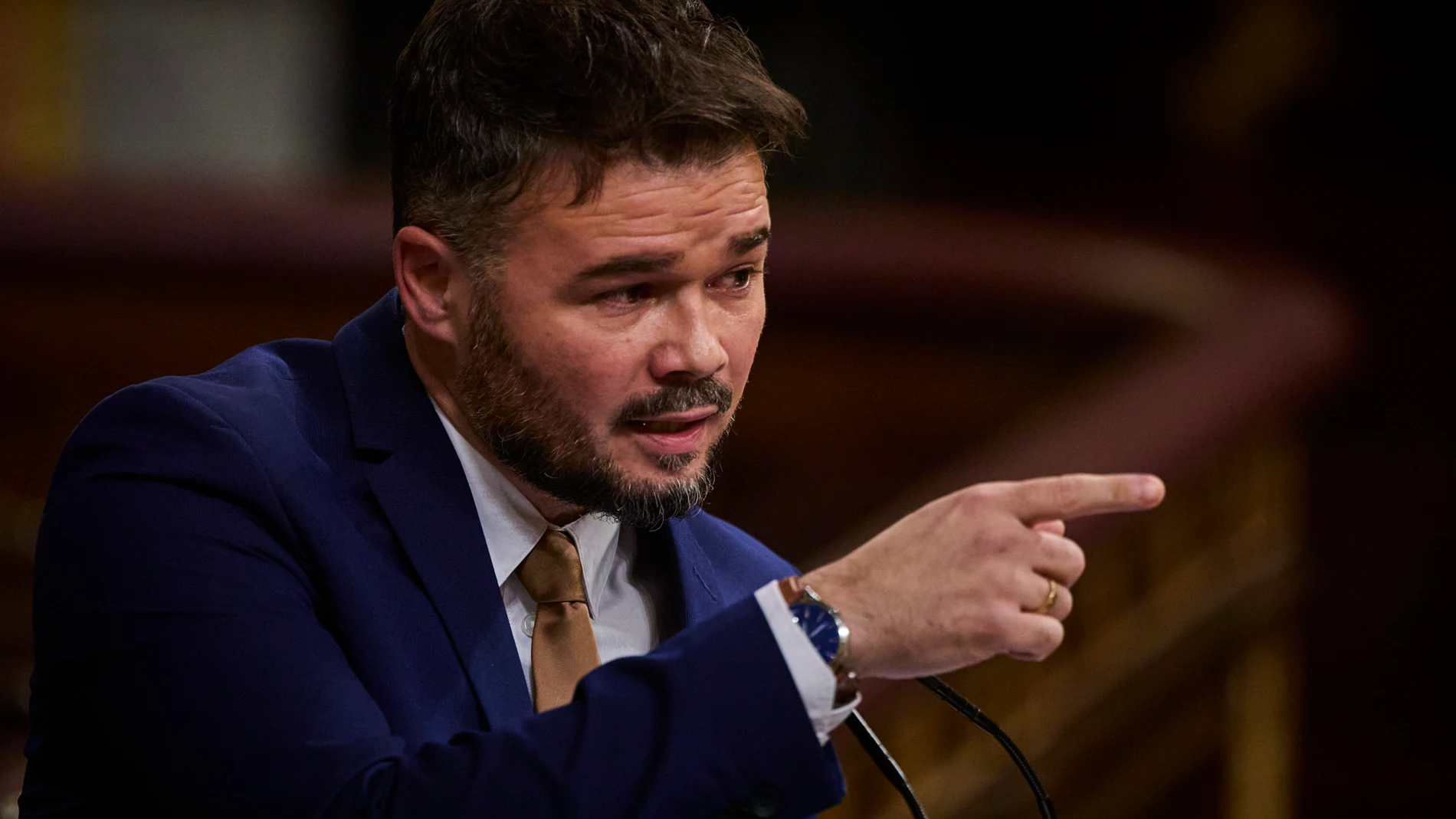 Moción de censura al Gobierno presidido por Pedro Sánchez Pérez Castejón que incluye como candidato a la Presidencia del Gobierno a Ramón Tamames Gómez presentado por VOX © Alberto R. Roldán / La Razón