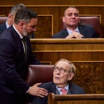 Santiago Abascal Ramon Tamames Mocion Censura Congreso © Alberto R. Roldán / La Razón
