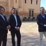 Pimentel con Sanz y Ricardo Sánchez