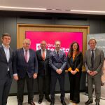 Los directivos Tecnitasa, tras la presentación de su plan estratégico