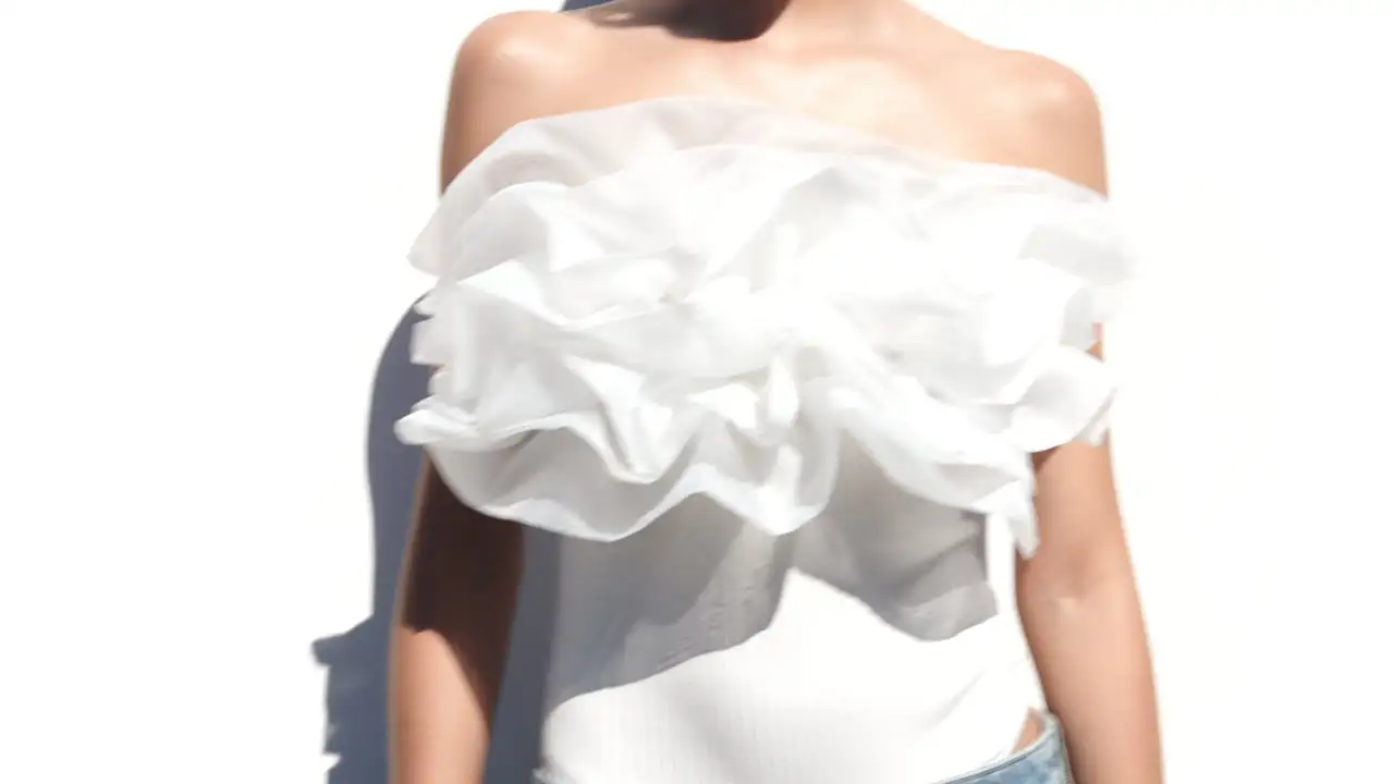 Body rib volante organza