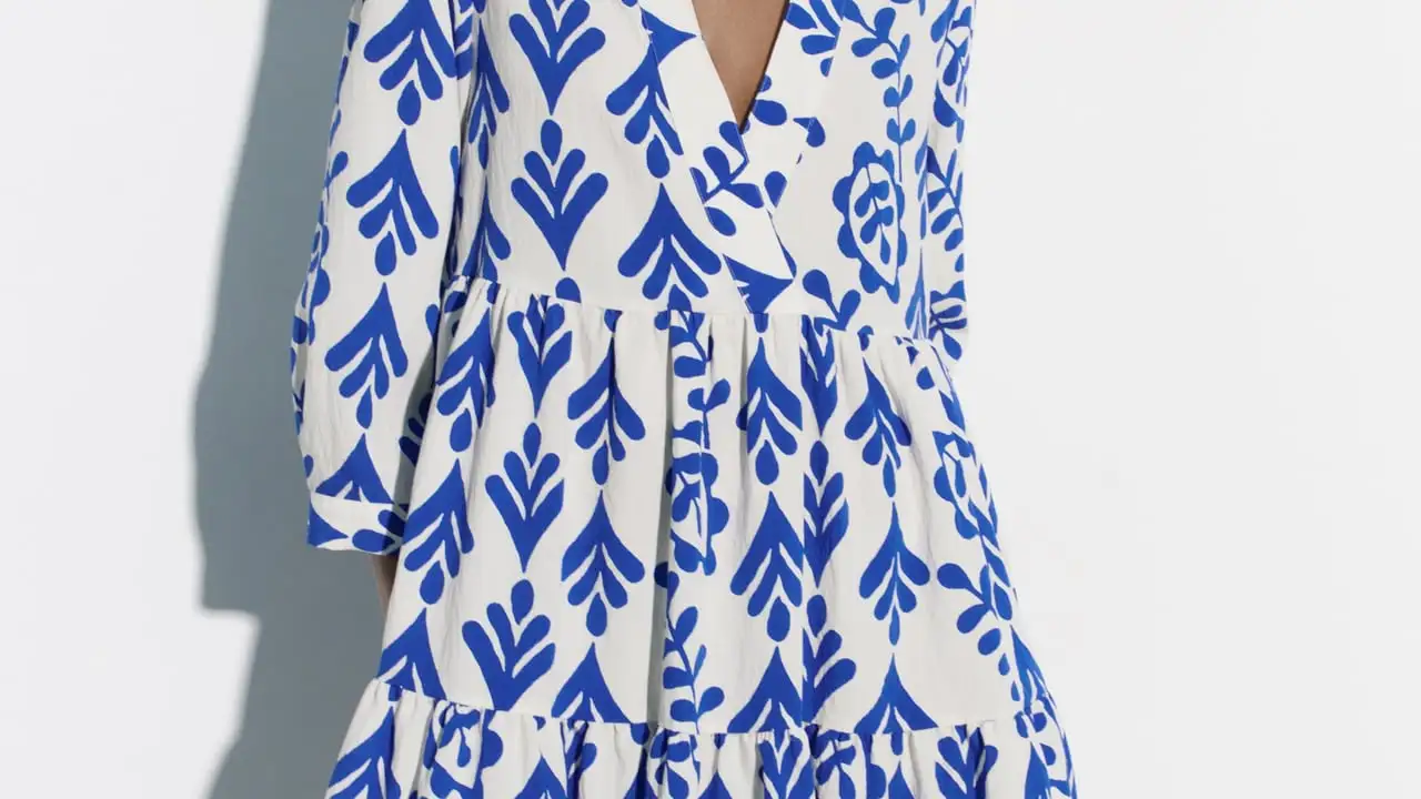 Vestido corto estampado