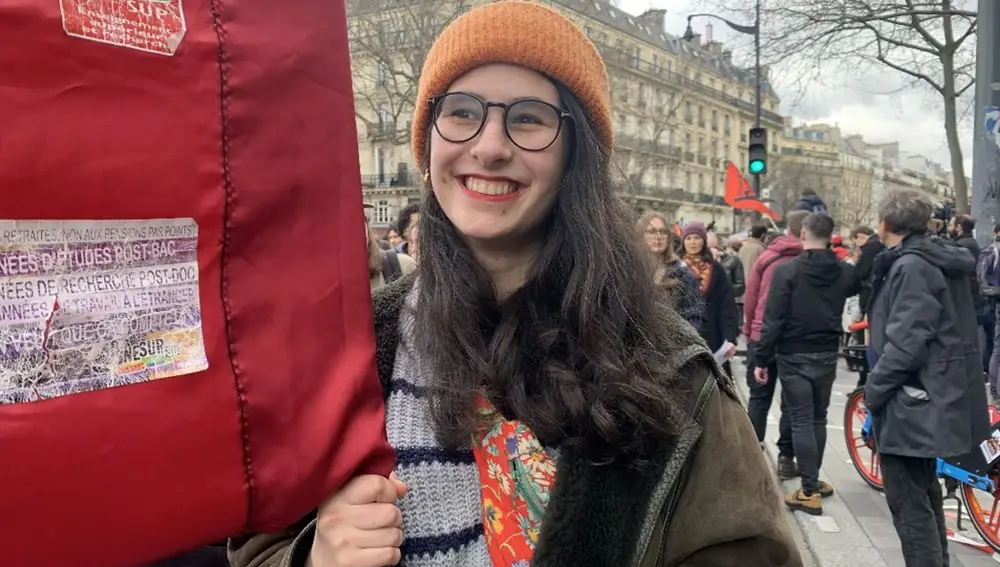 Liena, una estudiante de medicina en la Universidad de la Sorbona