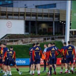 Entrenamiento de la Selección española