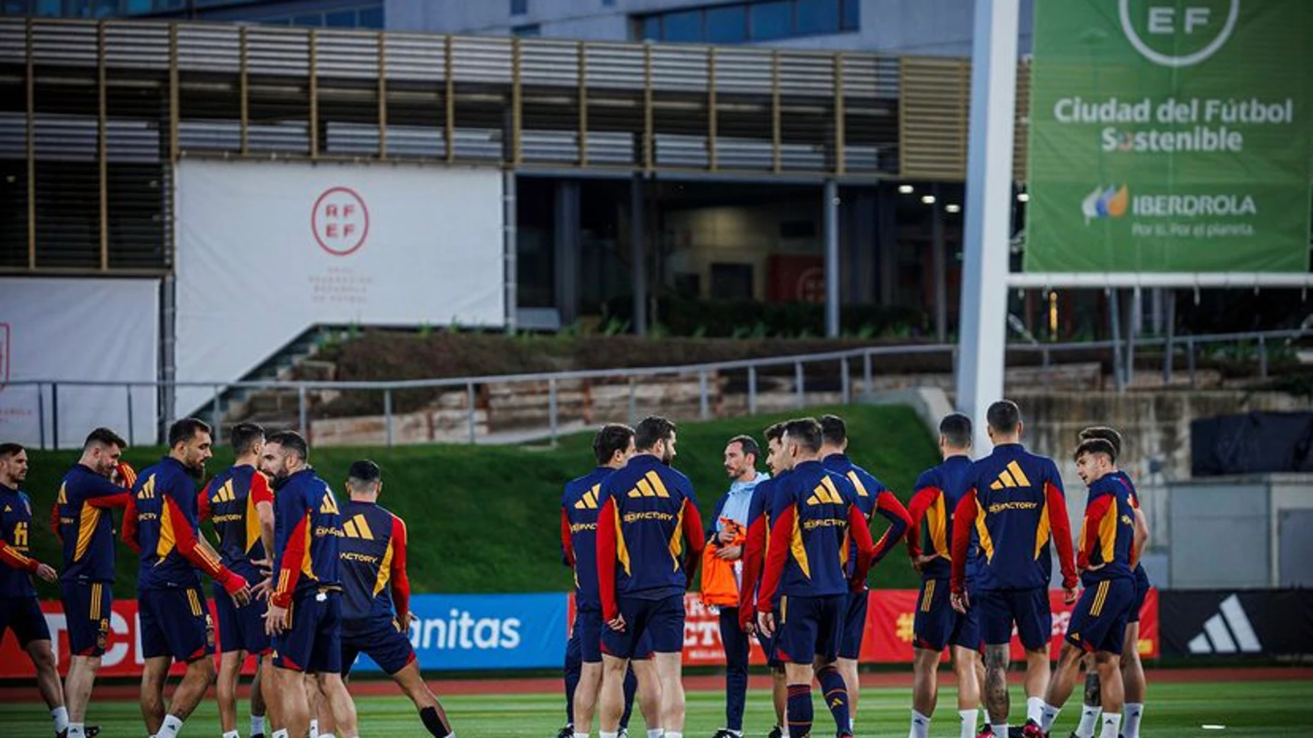 Entrenamiento de la Selección española