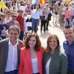 De izda a dcha, Carlos Mazón, Isabel Díaz Ayuso, María José Catalá y Vicente Mompó