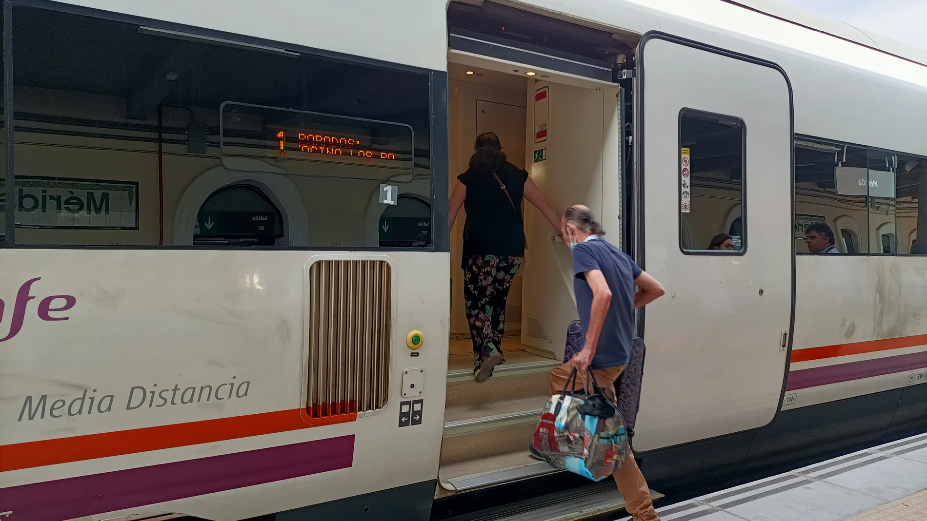MADRID.-El descarrilamiento de un tren de mercancías afecta a trenes de Media Distancia que unen Madrid con Salamanca y Ávila
