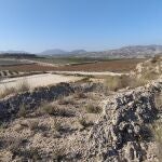 Obras de la presa y encauzamiento de la rambla de Tabala