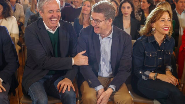 Feijóo celebra en Zaragoza el primer aniversario de su llegada al liderazgo del partido