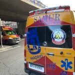 Una ambulancia del servicio de Emergencias