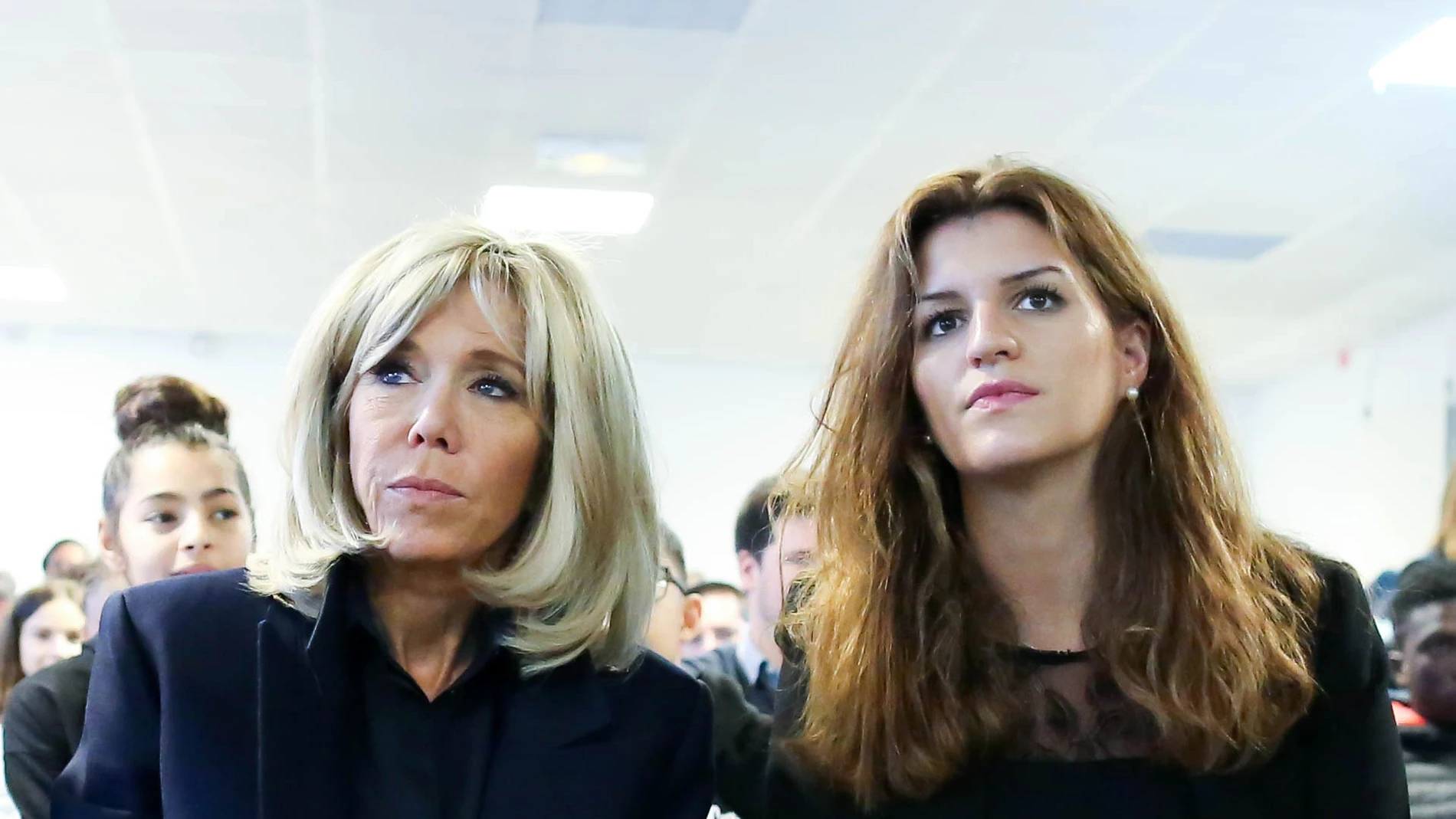 Brigitte Macron y Marlene Schiappa