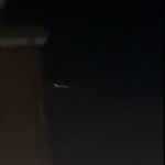 Imagen de los restos de basura espacial atravesando la Península Ibérica