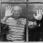 Retrato de Pablo Picasso en Vallauris