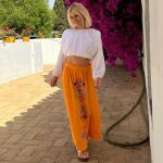 Eugenia Martínez de Irujo con una falda boho.