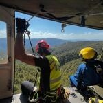 Imagen de archivo de un rescate en helicóptero