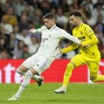 Valverde y Baena, durante el Villarreal-Real Madrid