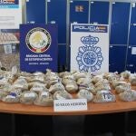 Imagen de los 50 kilos de heroína