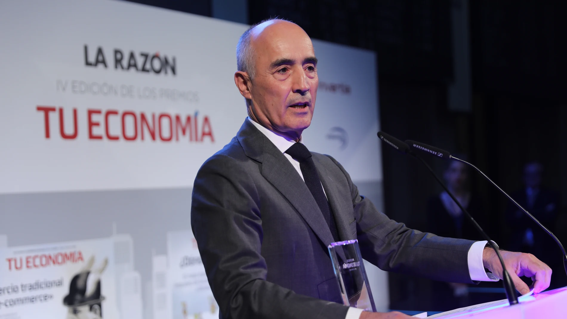 Rafael Del Pino, de Ferrovial, en Premios Tu Economía 2018.