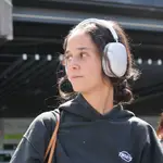 Victoria Federica con chándal a su llegada a Madrid.