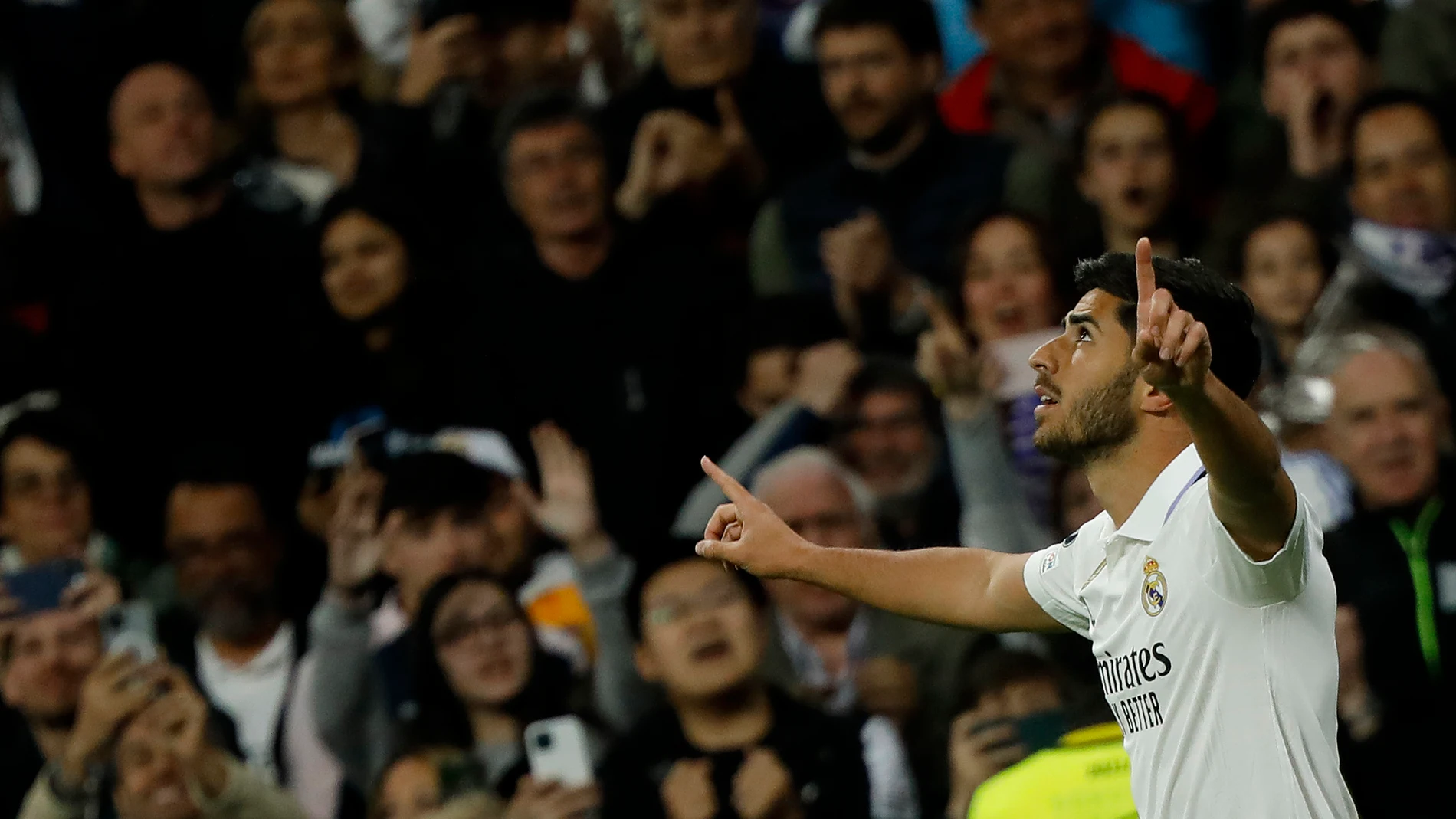 Encuentro de Champions entre el Real Madrid y el Chealsea. Gol de Marco Asensio. © Jess G. Feria.