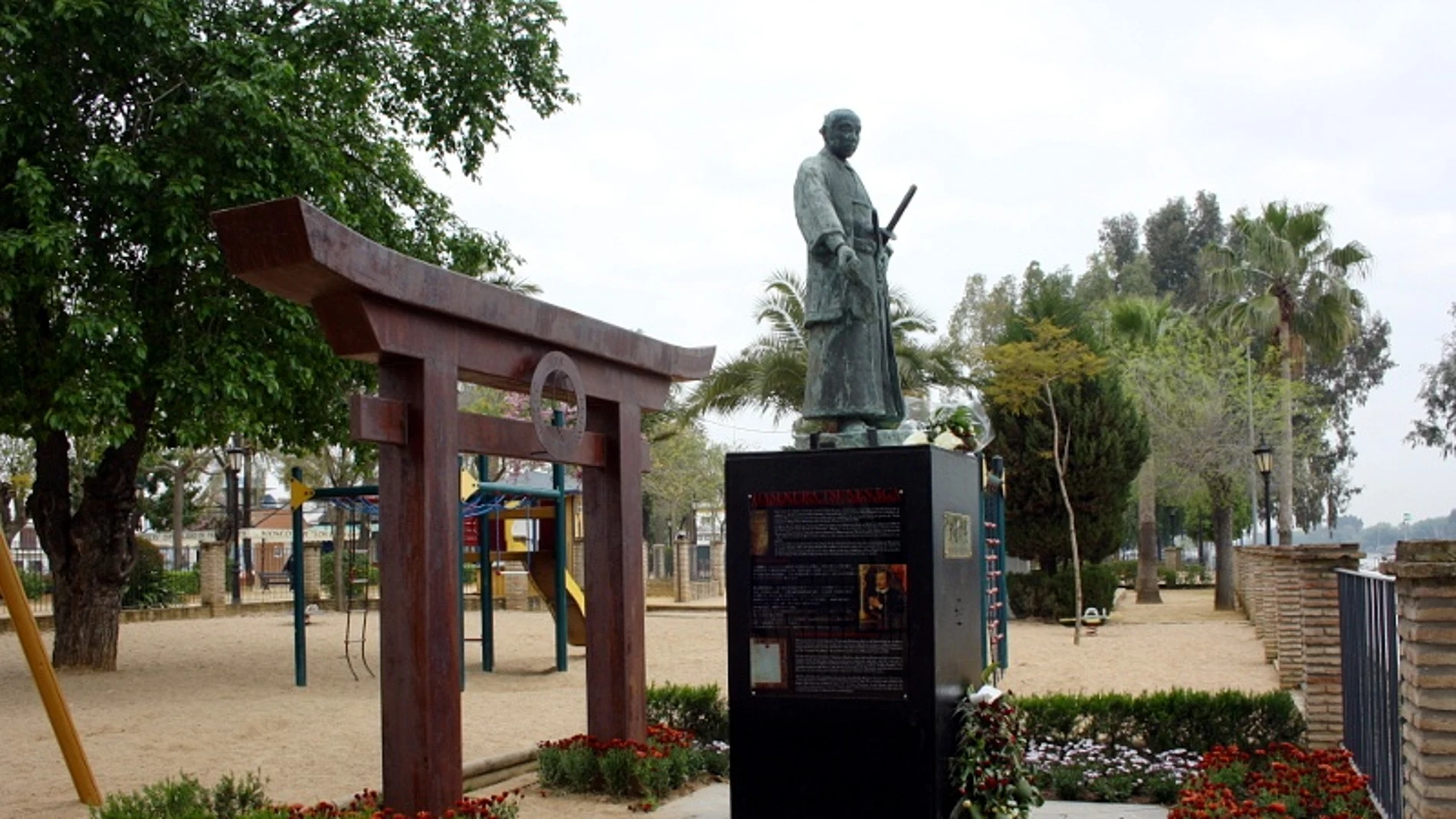 Estatua de Hasekura Tsunenaga situada en Coria del Río