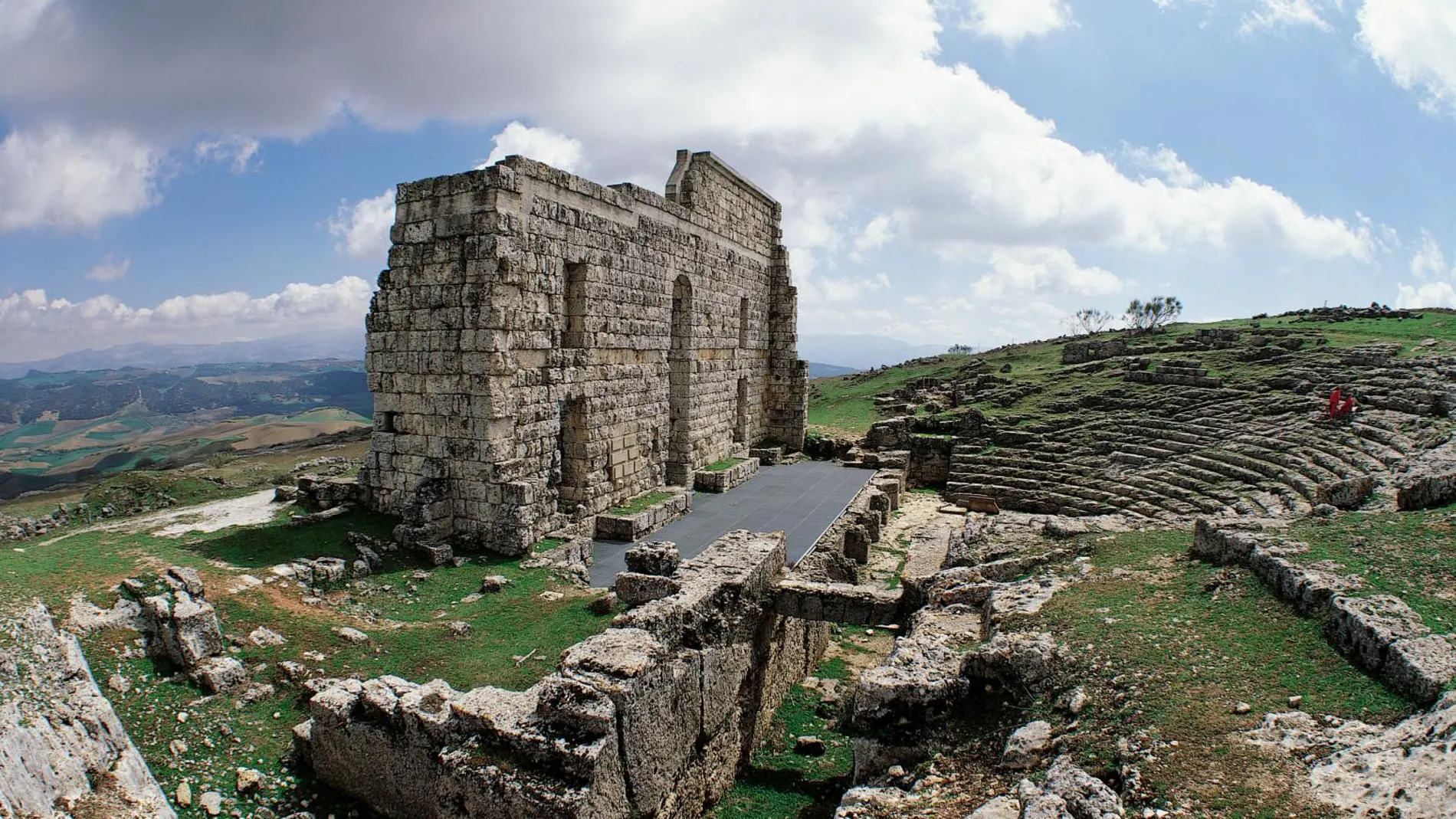 Teatro de la ciudad romana de Acinipo, en Ronda (Málaga)