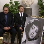  Late actress Gina Lollobrigida's nephew Dimitri Skofic, son Andrea Milko Skofic and ex-husband Francisco Javier Rigau attend a wake as Lollobrigida's coffin lies in state in the Aula Giulio Cesare on the Capitoline Hill (Campidoglio) in Rome, Italy