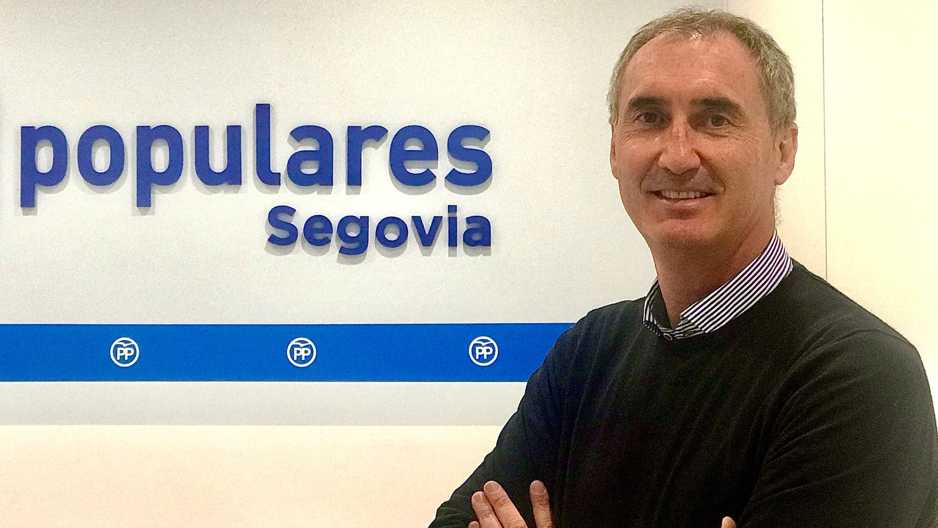 El candidato del PP a la alcaldía de Segovia, José Mazarías