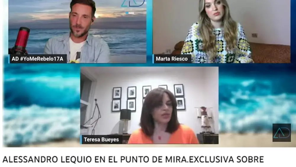 Antonio David, Teresa Bueyes y Marta Riesco