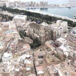 Vista área de la Catedral de Málaga