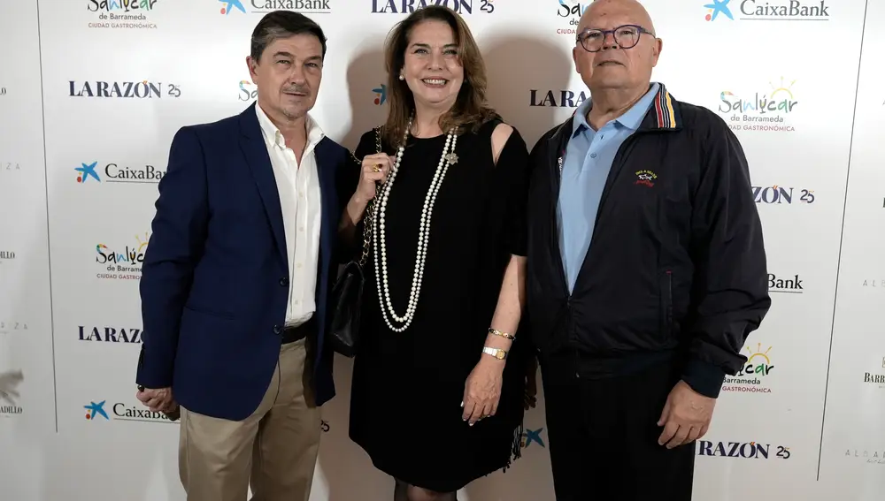 Antonio Cubillana, Andreina Artiaga y Pedro Alfageme