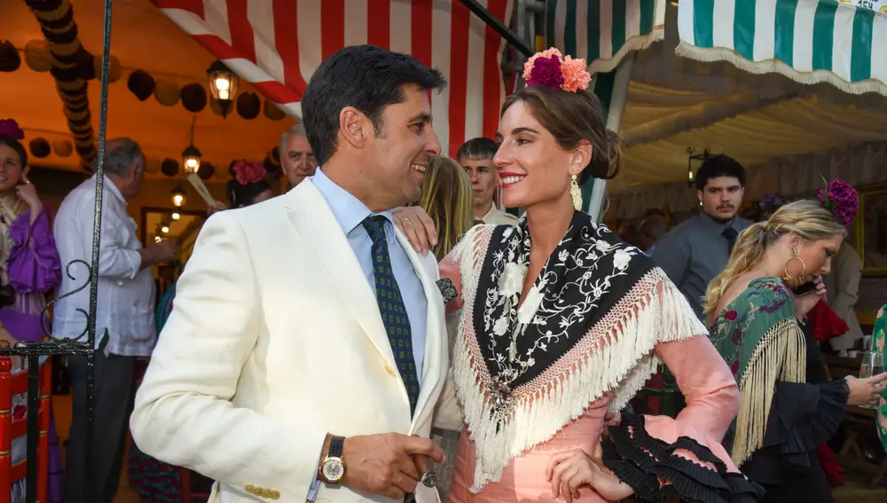 Francisco Rivera y Lourdes Montes en la Feria de Abril de Sevilla
