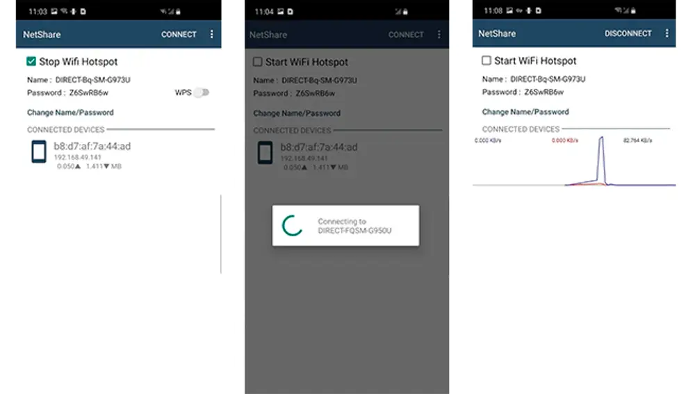 NetShare permite generar una nueva red usando la conexión al router Wifi y ampliando su alcance.