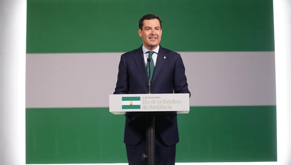 El presidente de la Junta de Andalucía, Juanma Moreno