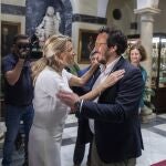 Encuentro entre la ministra Yolanda Díaz y José María González "kichi"