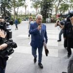 Alfonso Rus, a su llegada a la Ciudad de la Justicia de Valencia, hoy