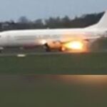 Incendio en el avión del Arsenal