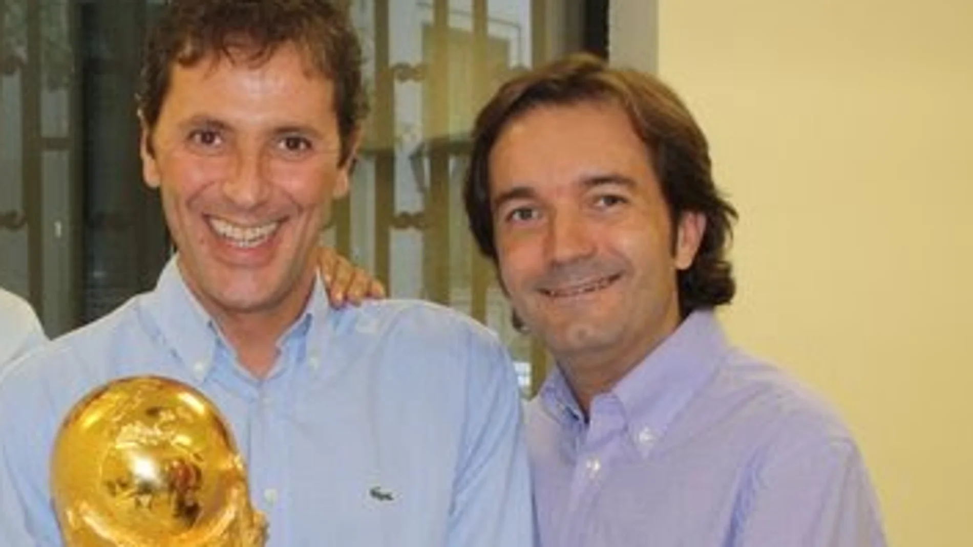 Paco González, junto a Guillermo Valadés